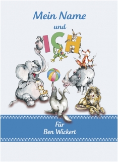 Personalisiertes Kinderbuch - Mein Name & Ich (blau)