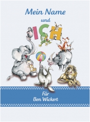 Personalisiertes Kinderbuch - Mein Name & Ich (blau)